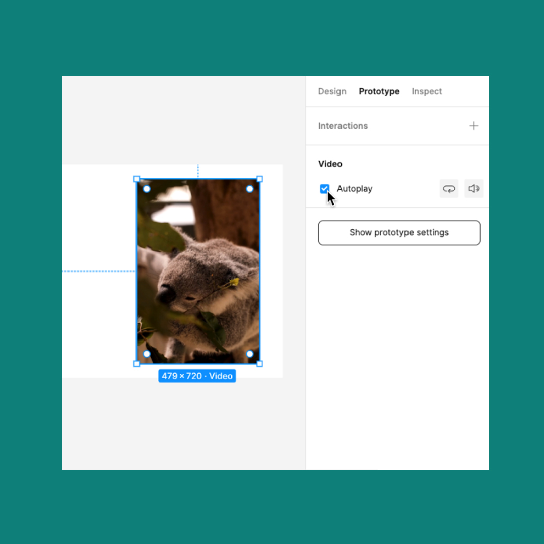 Figma - Proprietà dei video
